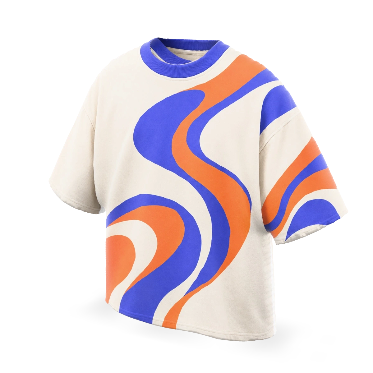 T-shirt graphique : modèle de démonstration, tournez pour l’explorer — aperçu